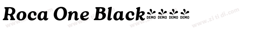 Roca One Black字体转换